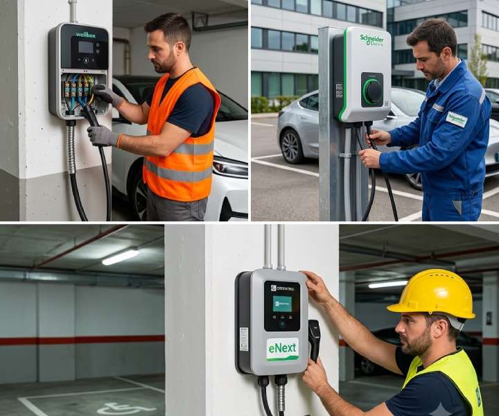 Instal·lació de punts de recàrrega per a vehicles elèctrics